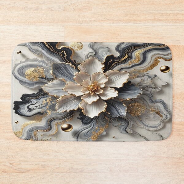 Item preview, Dark and light grey marble with gold highlights – pure elegance and art designed and sold by FotoworldEdel.