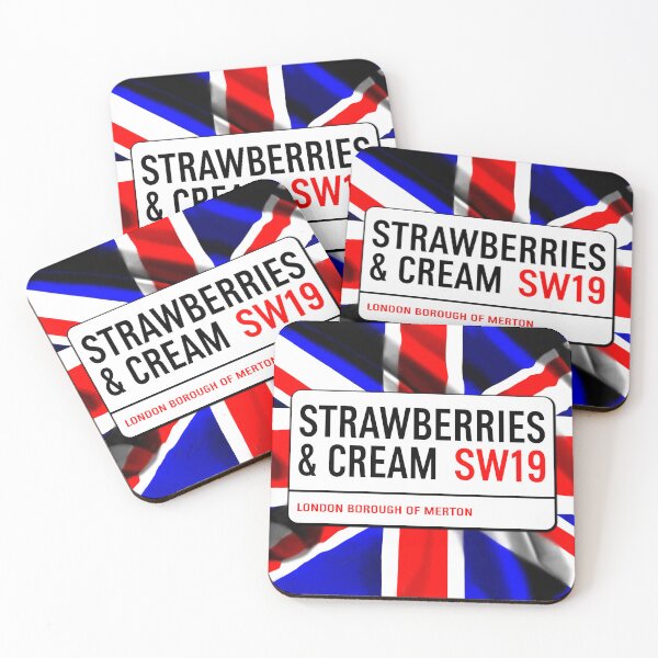 Item preview, Classic London Strawberries And Cream Road Sign V1b designed and sold by RetrospectUK.