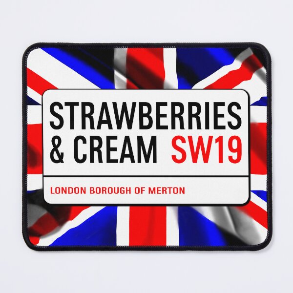Item preview, Classic London Strawberries And Cream Road Sign V1b designed and sold by RetrospectUK.