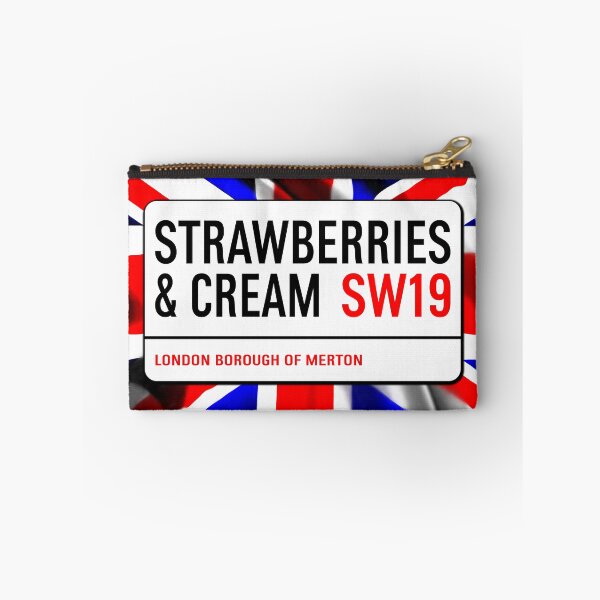 Item preview, Classic London Strawberries And Cream Road Sign V1b designed and sold by RetrospectUK.