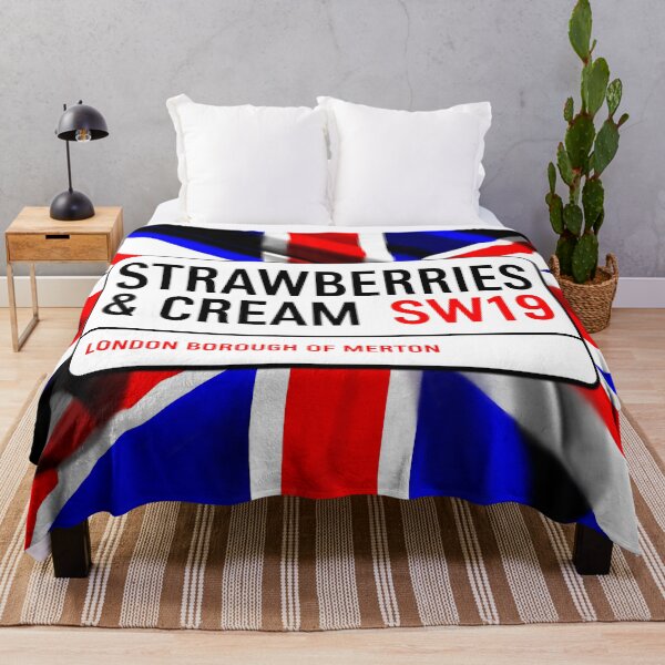 Item preview, Classic London Strawberries And Cream Road Sign V1b designed and sold by RetrospectUK.