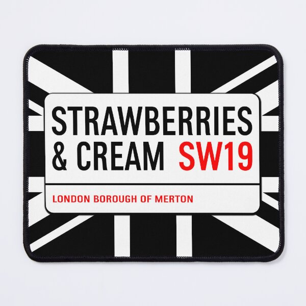 Item preview, Classic London Strawberries And Cream Road Sign V1c designed and sold by RetrospectUK.