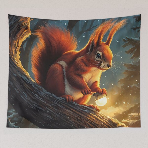 Item preview, Female Red Squirrel as Santas helper designed and sold by Colin Bentham.
