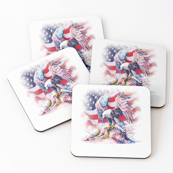 Item preview, Bald Eagle with Ghostly American Flag designed and sold by AmericaFreedom.
