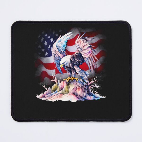 Item preview, Bald Eagle with Ghostly American Flag designed and sold by AmericaFreedom.