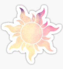 Yellow to Pink Sun Sticker