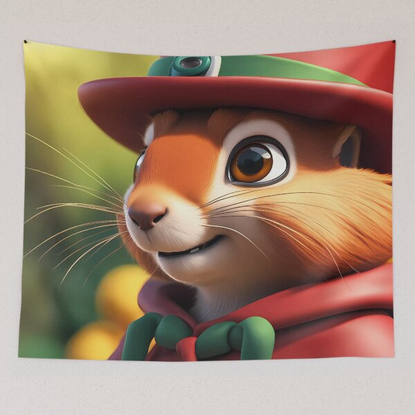 Item preview, Female Red Squirrel as Santas helper designed and sold by Colin Bentham.
