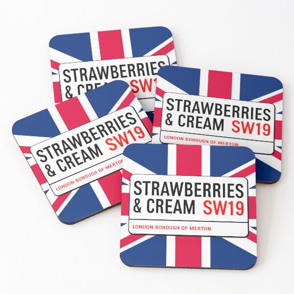 Item preview, Classic London Strawberries And Cream Road Sign V1d designed and sold by RetrospectUK.