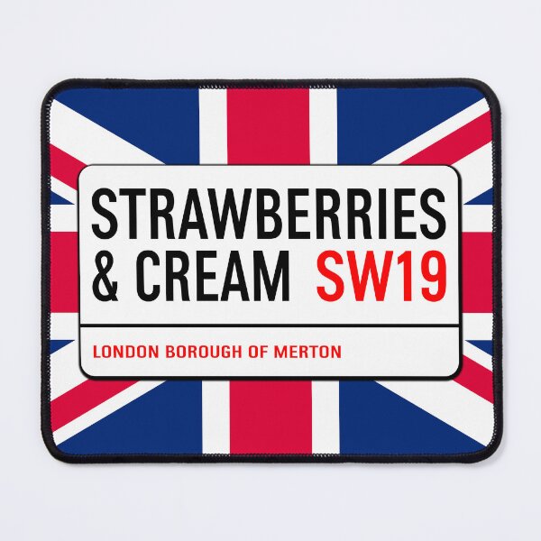 Item preview, Classic London Strawberries And Cream Road Sign V1d designed and sold by RetrospectUK.