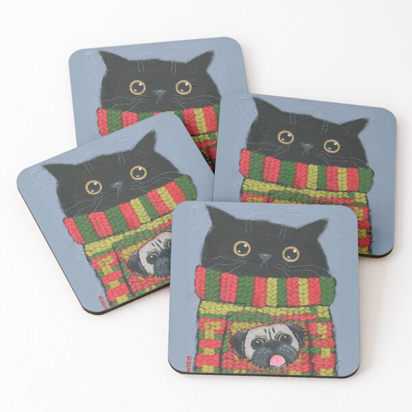 Item preview, Pugly Christmas Sweater Cat designed and sold by KilkennyCat Art.