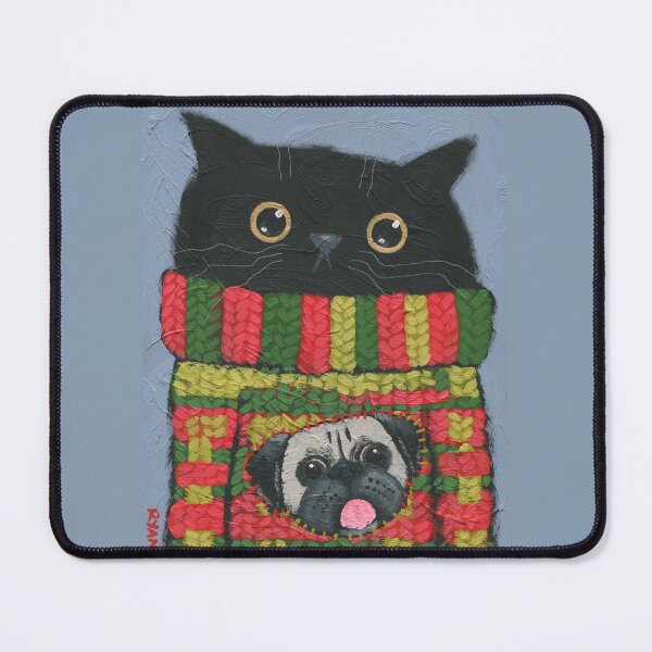 Item preview, Pugly Christmas Sweater Cat designed and sold by KilkennyCat Art.