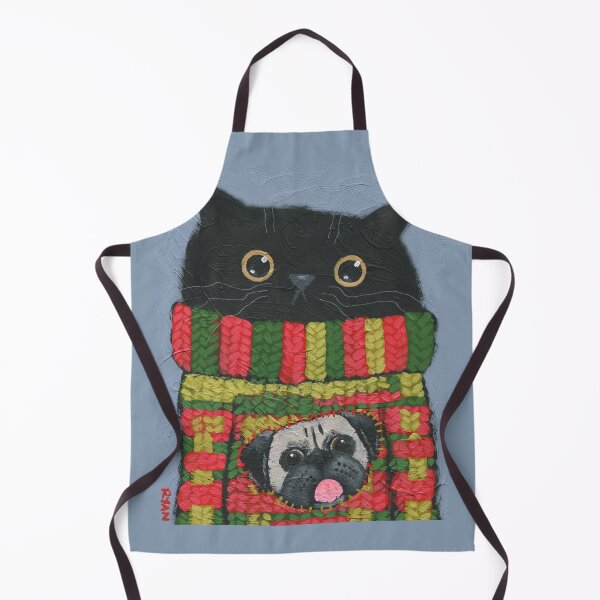 Item preview, Pugly Christmas Sweater Cat designed and sold by KilkennyCat Art.
