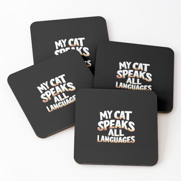 Item preview, My Cat Speaks All Languages Gift For Language Teachers And Cat Enthusiasts designed and sold by CosmicFreedom9.