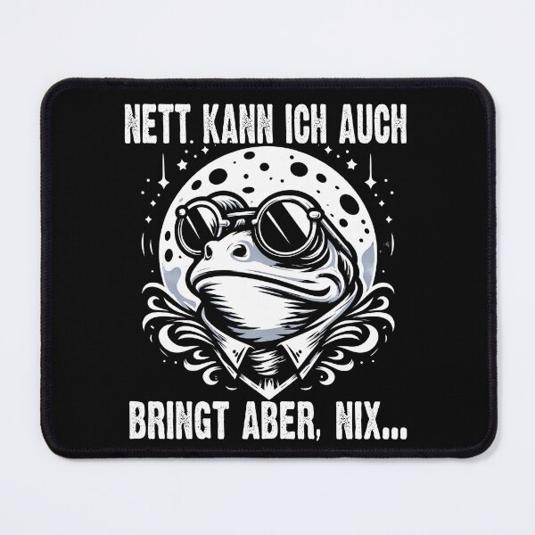Item preview, Nett Kann Ich Auch Bringt Aber , Nix  - Cooles Frosch Mit Mond  - Lustiges Zitat  designed and sold by Smix Pixels.