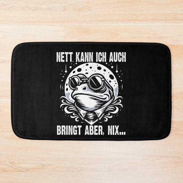 Item preview, Nett Kann Ich Auch Bringt Aber , Nix  - Cooles Frosch Mit Mond  - Lustiges Zitat  designed and sold by Smix Pixels.