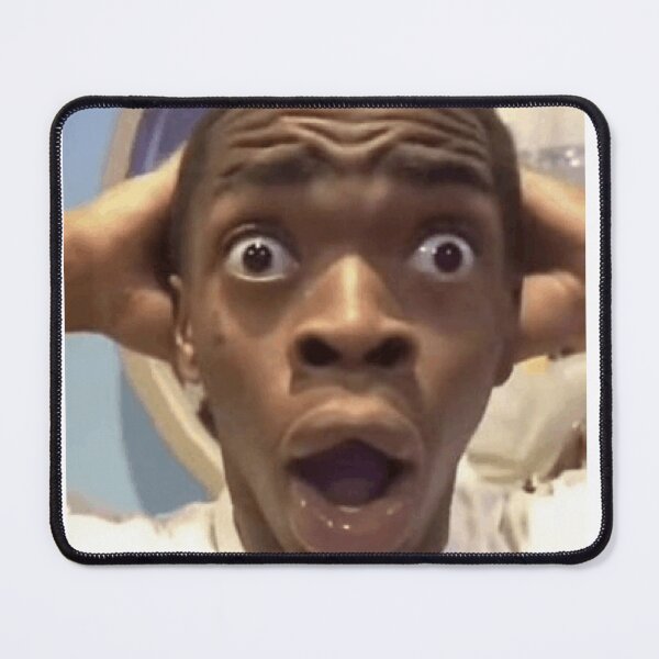 Item preview, black guy shocked meme designed and sold by millouaxx.