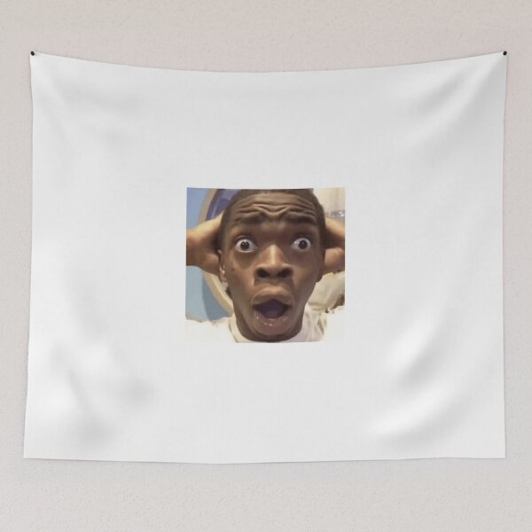 Item preview, black guy shocked meme designed and sold by millouaxx.