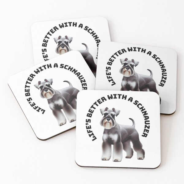 Item preview, Life is Better with a Mini Schnauzer – Cute and Funny Dog Lover Design designed and sold by AbstractReborn.