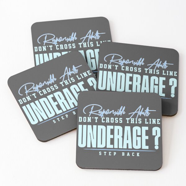 Item preview, Responsible Adults Don't Cross this Line. Underage? Step back designed and sold by Chonguissa Fashion.