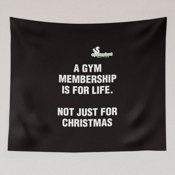 Item preview, Gym Squirrel Life Not Just Christmas white lettering (black also available) designed and sold by DJVYEATES.