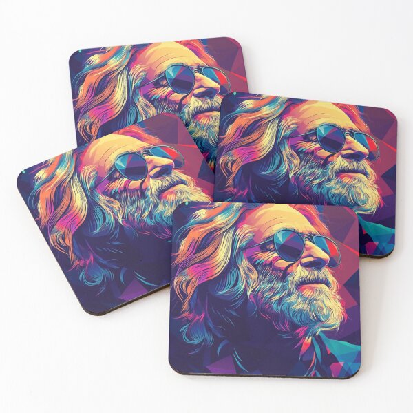 Item preview, Psychedelic jerry garciaof a Music Icon designed and sold by PixelMuse2024.