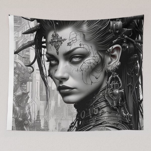 Item preview, Cyberpunk Black & White concept - Sci Fi Art concept designed and sold by Delerat7.
