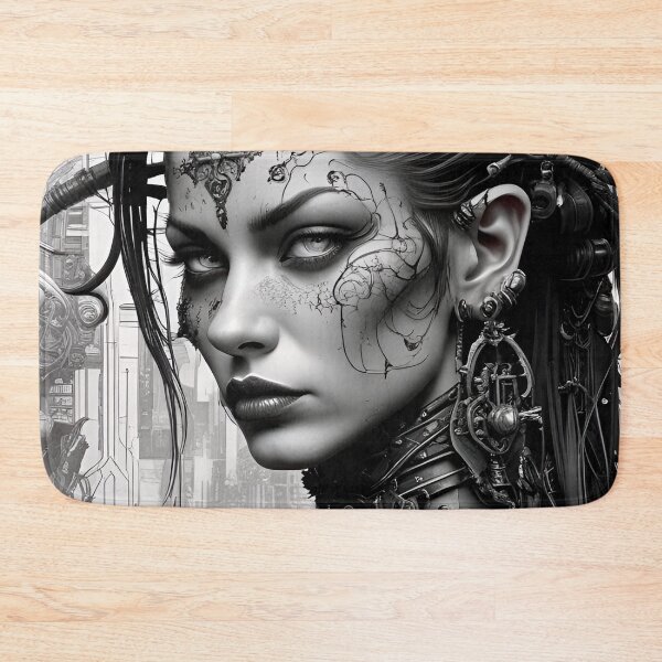 Item preview, Cyberpunk Black & White concept - Sci Fi Art concept designed and sold by Delerat7.
