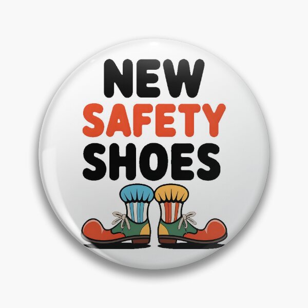 Item preview, Funny New Saftey Shoes designed and sold by PlanetMarker.