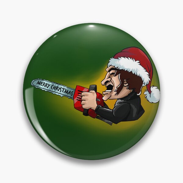 Item preview, Javier Milei Christmas Chainsaw Art - Festive Anti-Corruption Statement designed and sold by MechanicalART.