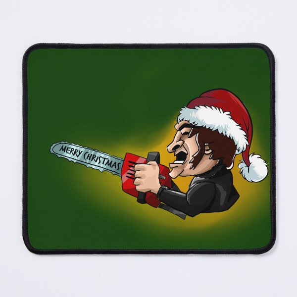 Item preview, Javier Milei Christmas Chainsaw Art - Festive Anti-Corruption Statement designed and sold by MechanicalART.