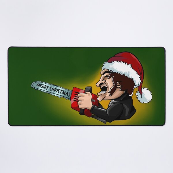 Item preview, Javier Milei Christmas Chainsaw Art - Festive Anti-Corruption Statement designed and sold by MechanicalART.