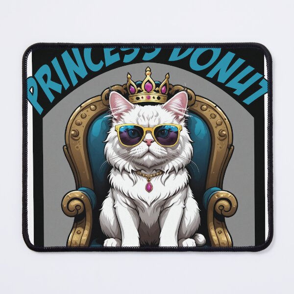 Item preview, persian cat, cat, princess, donut, princess donut, kitty, sci-fi designed and sold by SavageLegion.