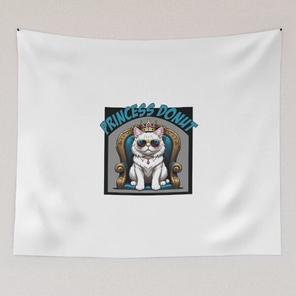 Item preview, persian cat, cat, princess, donut, princess donut, kitty, sci-fi  designed and sold by SavageLegion.