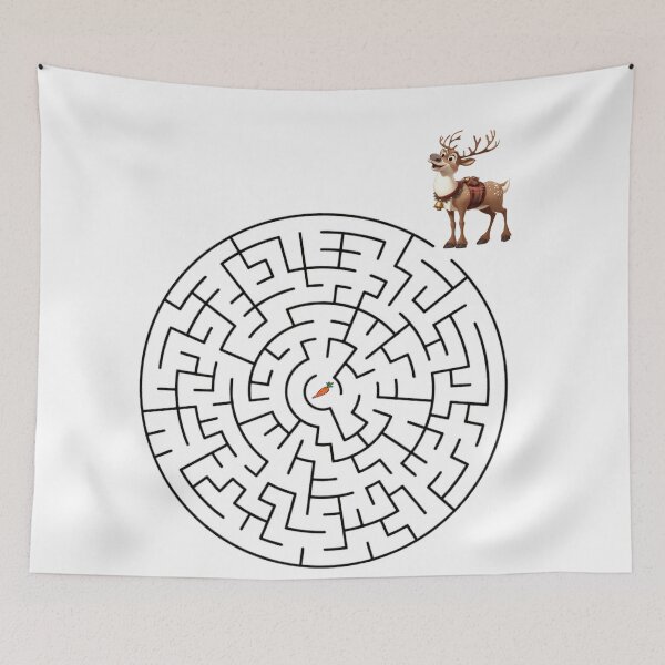 Item preview, Christmas Maze - Reindeer & Carrot designed and sold by nature. electrified..