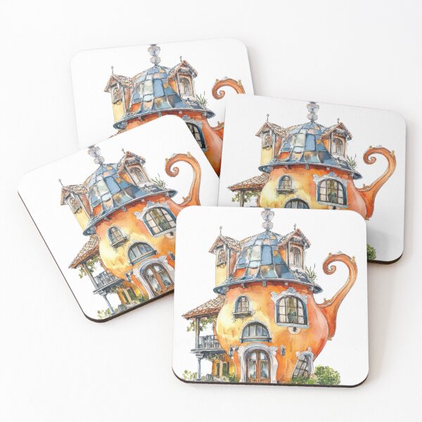 Item preview, Whimsical Teapot House -  Fantasy Architecture designed and sold by FlyingDreamsArt.