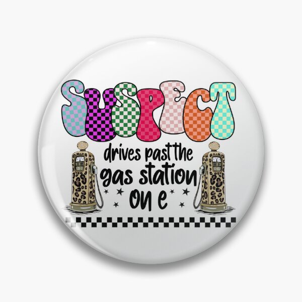 Item preview, Suspect 5 Drives Past Gas Station on E designed and sold by vintagearttee.