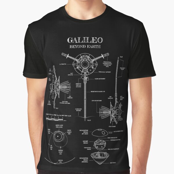 Item preview, Outer Planet Exploration Probes: Galileo (White Stencil - No Background) designed and sold by BGALAXY.