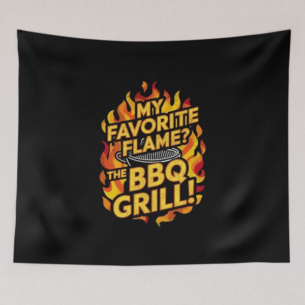 Item preview, My Favorite Flame? The BBQ Grill Funny Gift For Firefighters designed and sold by CosmicFreedom9.