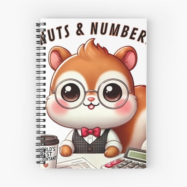 Item preview, Kawaii Accountant Squirrel - Nuts & Numbers designed and sold by Guesso.