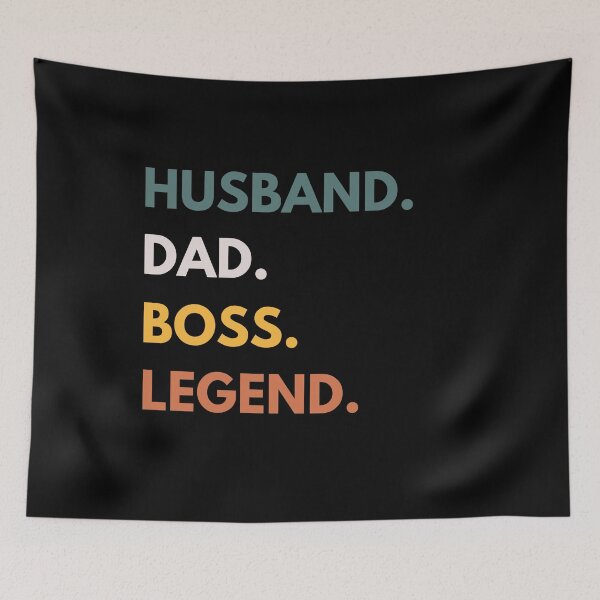 Item preview, Husband Dad Boss Legend Funny designed and sold by CuteLovelyDesigns.