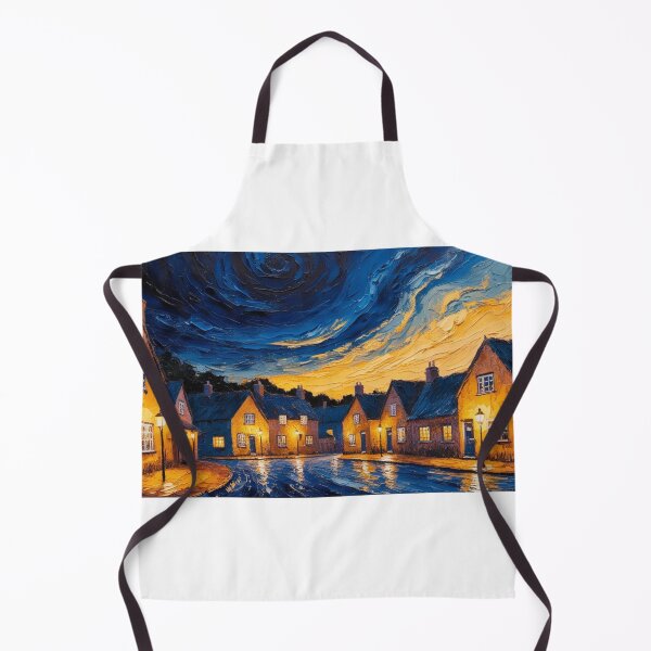 Item preview, A rural village under a twilight sky designed and sold by EtCreative.