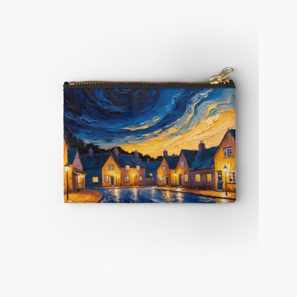 Item preview, A rural village under a twilight sky designed and sold by EtCreative.