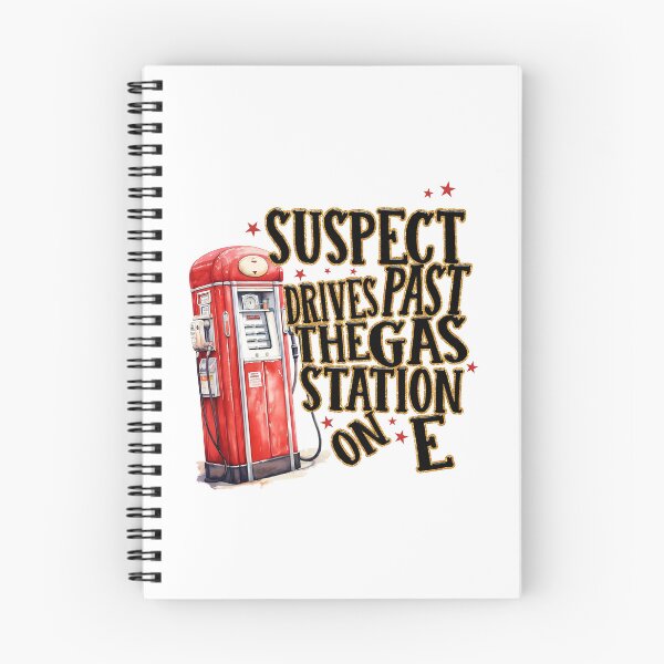 Item preview, Suspect 5 Drives Past Gas Station on E designed and sold by vintagearttee.