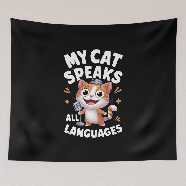 Item preview, My Cat Speaks All Languages Gift For Language Teachers And Cat Enthusiasts designed and sold by CosmicFreedom9.