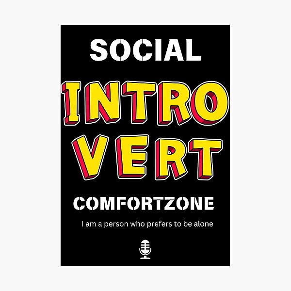 Item preview, Social Introvert  designed and sold by Meet International shop.