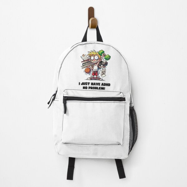 Item preview, Funny ADHD Cartoon Design - Overwhelmed But Awesome! Attention Deficit Hyperactivity Disorder designed and sold by Psycho-Crazy.