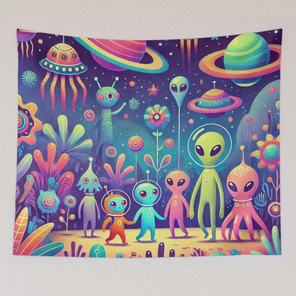Item preview,  Alien Family - Life Beyond Earth designed and sold by WyckedLynn.