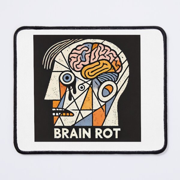 Item preview, Brain Rot – Word of the Year Humor Design designed and sold by OzzFrequency.