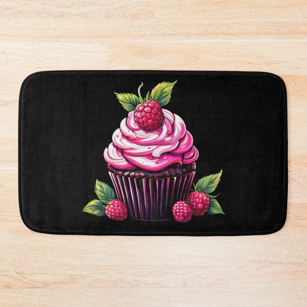 Item preview, A Raspberry Cupcake Illustration Design designed and sold by Sonja818.