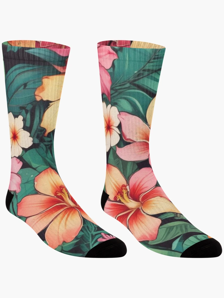 Thumbnail 3 of 5, Socks, Island Paradise designed and sold by S-R-TDesign.